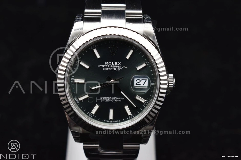 904L SS 1:1 Best 126334 VS VSF Bracelet Oyster 616 On 41 Dial Green Edition EasyMatch DateJust 0104
